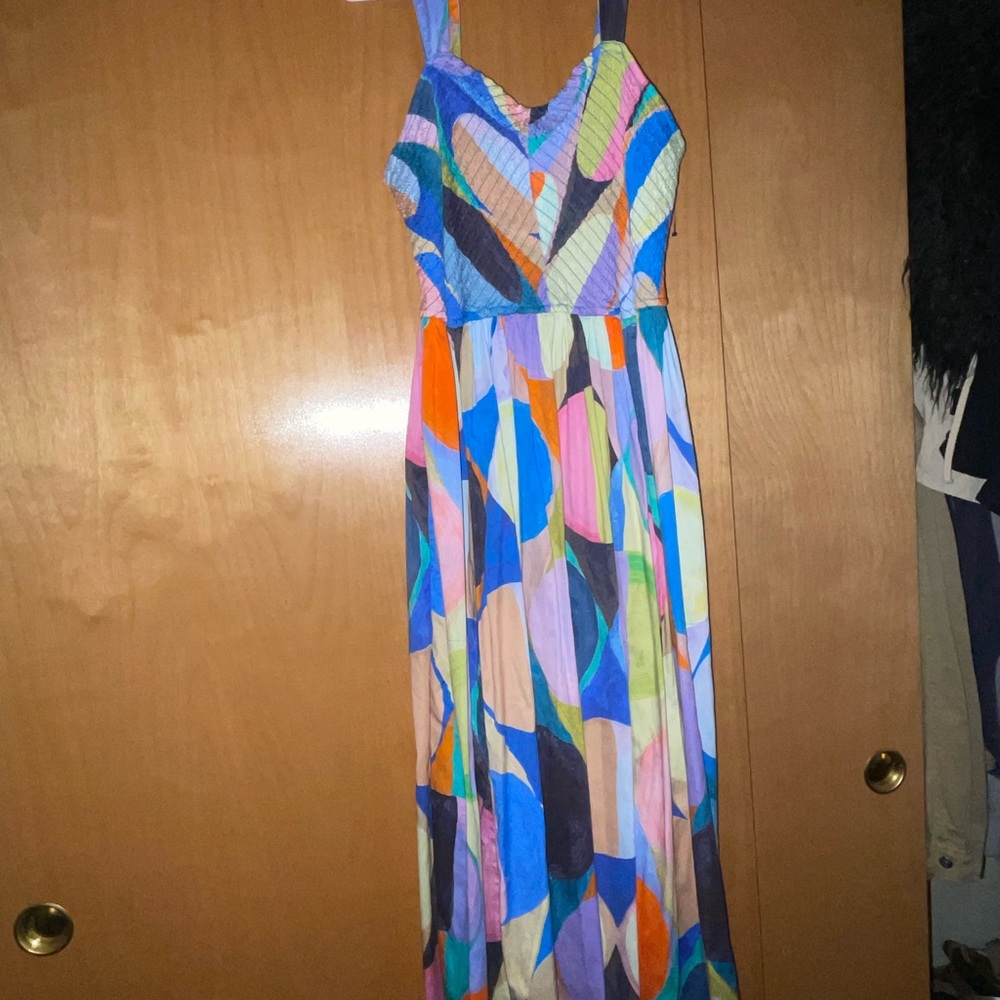 NIC+ZOE Multicolor Abstract Dress